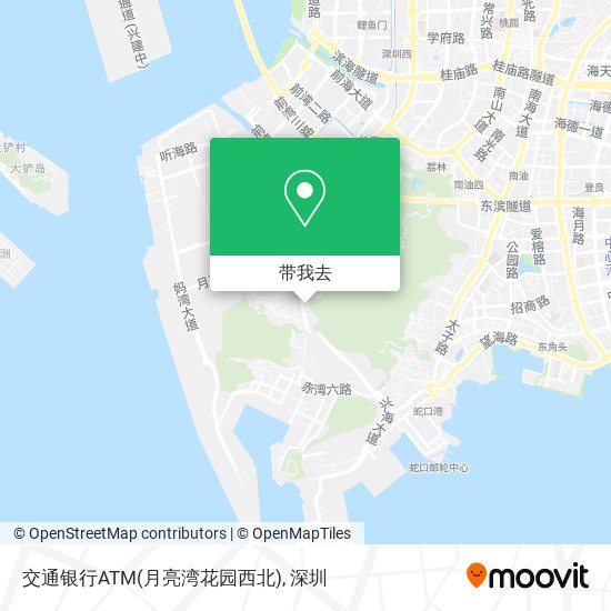 交通银行ATM(月亮湾花园西北)地图