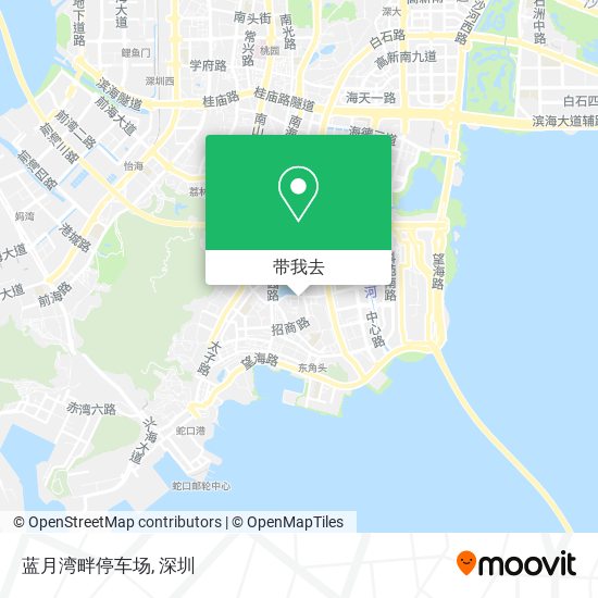 蓝月湾畔停车场地图