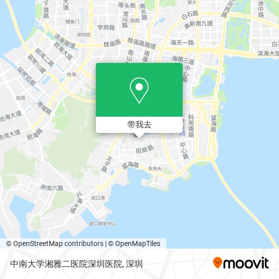 中南大学湘雅二医院深圳医院地图