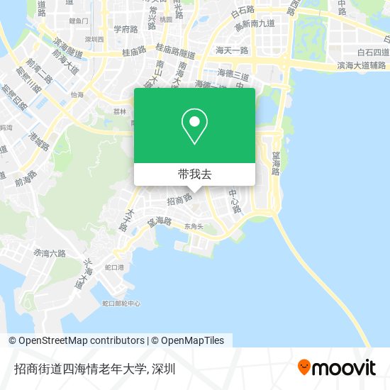 招商街道四海情老年大学地图