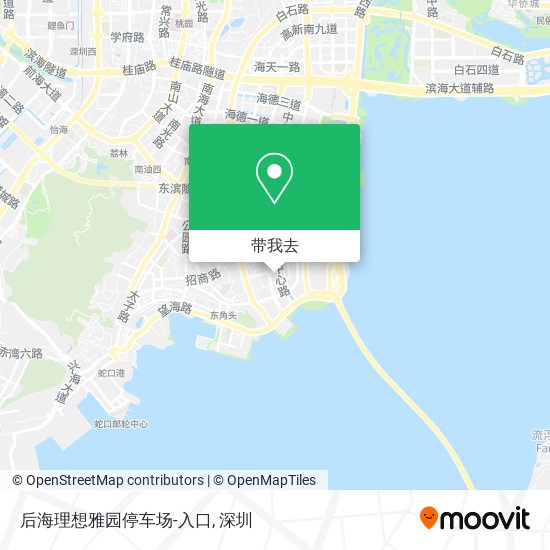 后海理想雅园停车场-入口地图