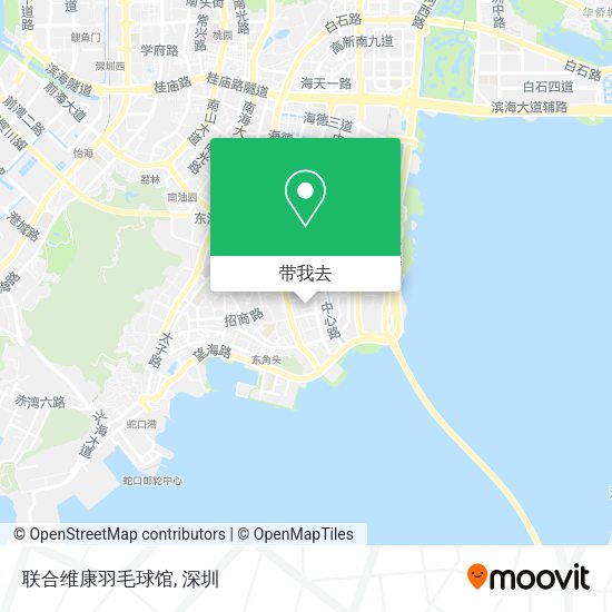 联合维康羽毛球馆地图