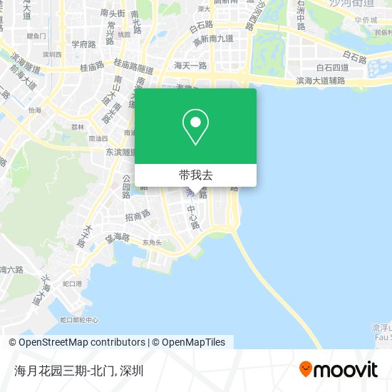 海月花园三期-北门地图