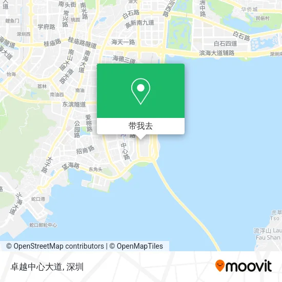卓越中心大道地图