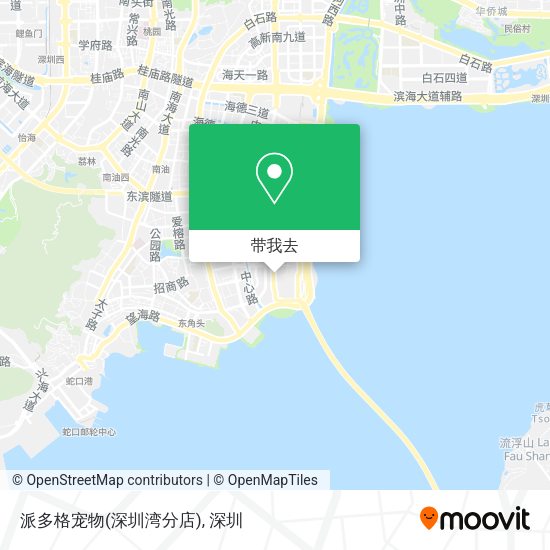 派多格宠物(深圳湾分店)地图