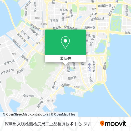 深圳出入境检测检疫局工业品检测技术中心地图