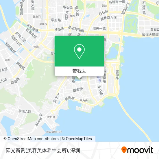 阳光新贵(美容美体养生会所)地图