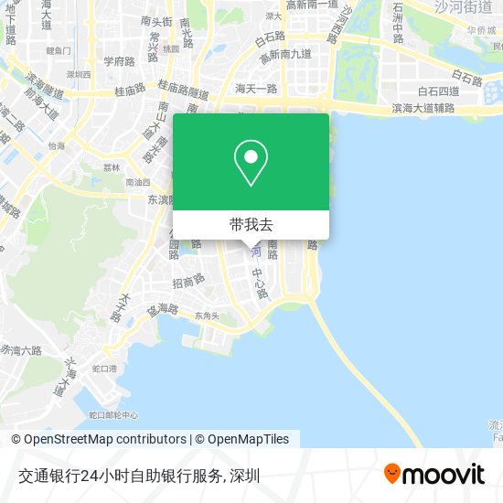 交通银行24小时自助银行服务地图