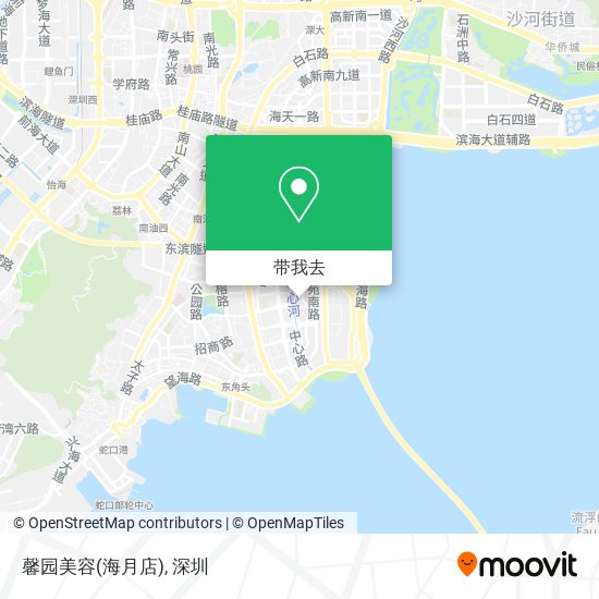 馨园美容(海月店)地图