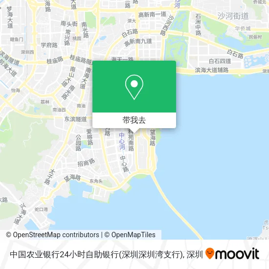 中国农业银行24小时自助银行(深圳深圳湾支行)地图