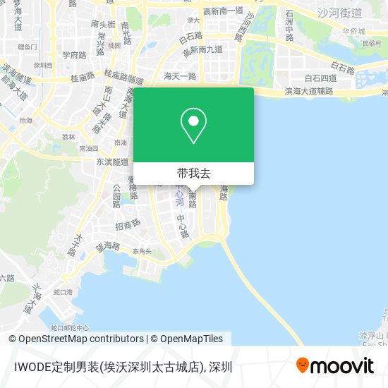 IWODE定制男装(埃沃深圳太古城店)地图