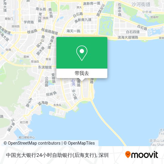 中国光大银行24小时自助银行(后海支行)地图