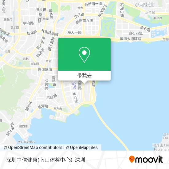 深圳中信健康(南山体检中心)地图