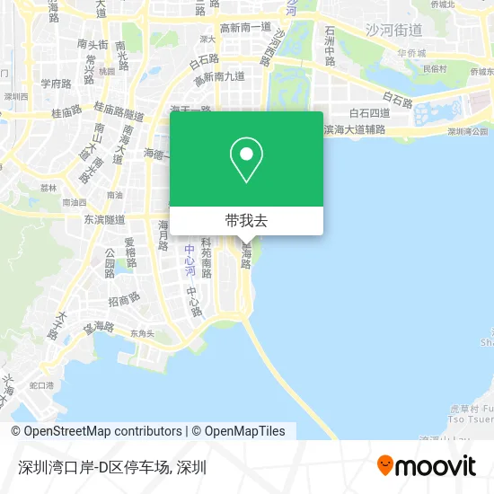 深圳湾口岸-D区停车场地图