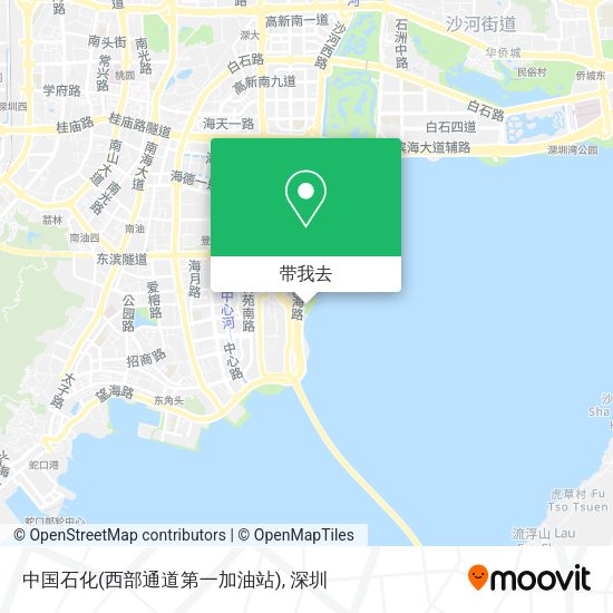 中国石化(西部通道第一加油站)地图