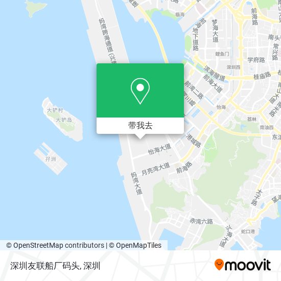 深圳友联船厂码头地图