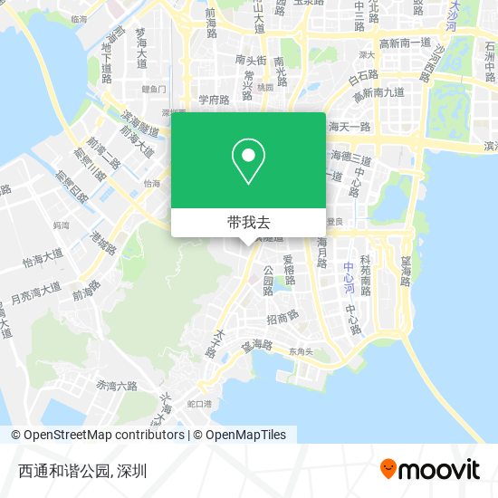 西通和谐公园地图