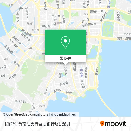 招商银行(南油支行自助银行店)地图