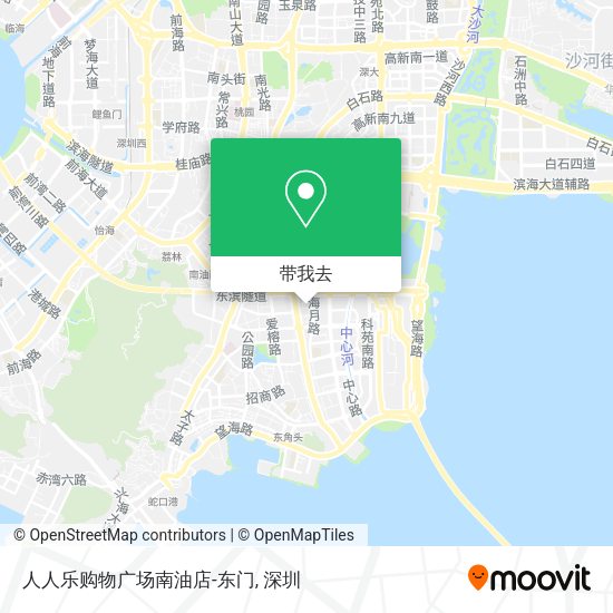 人人乐购物广场南油店-东门地图