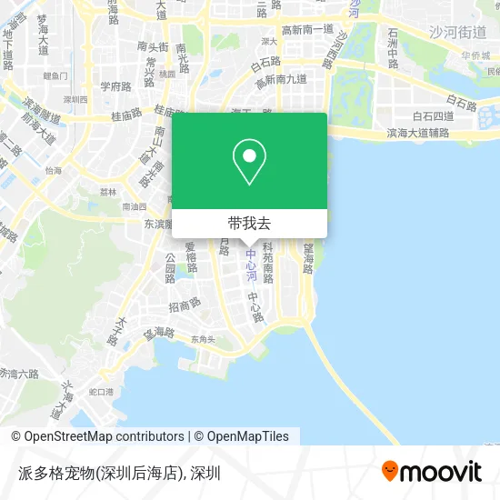 派多格宠物(深圳后海店)地图