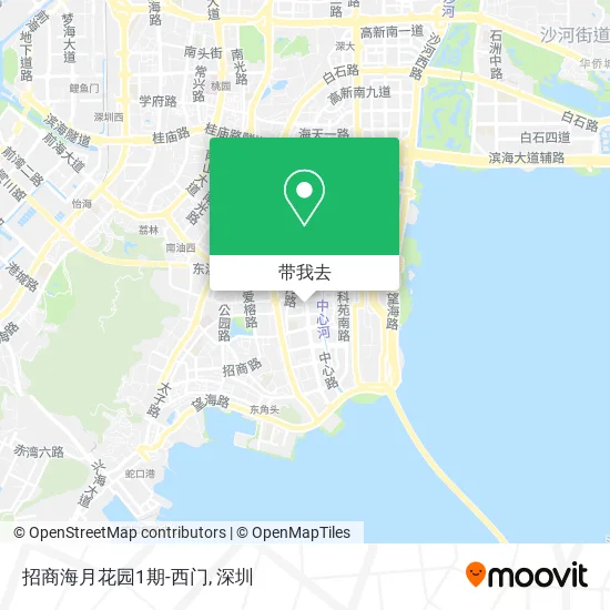 招商海月花园1期-西门地图