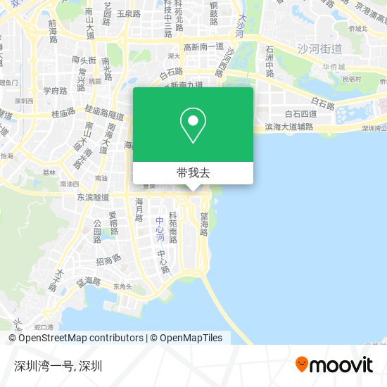 深圳湾一号地图