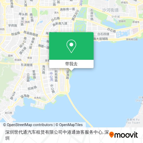 深圳世代通汽车租赁有限公司中港通旅客服务中心地图
