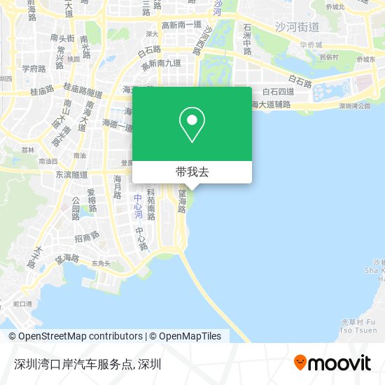 深圳湾口岸汽车服务点地图