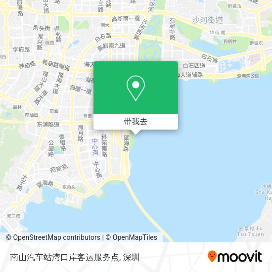 南山汽车站湾口岸客运服务点地图