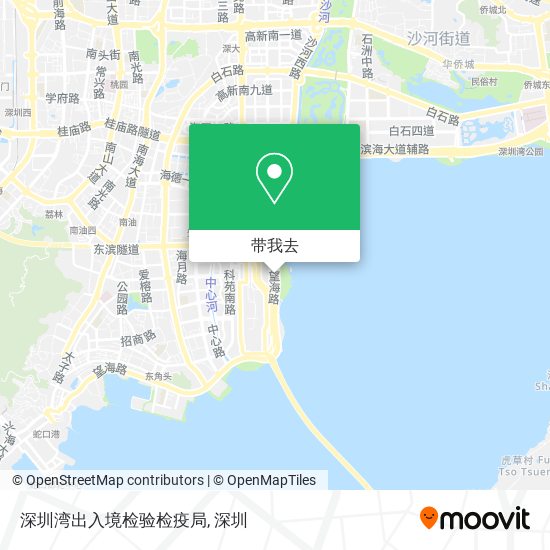 深圳湾出入境检验检疫局地图