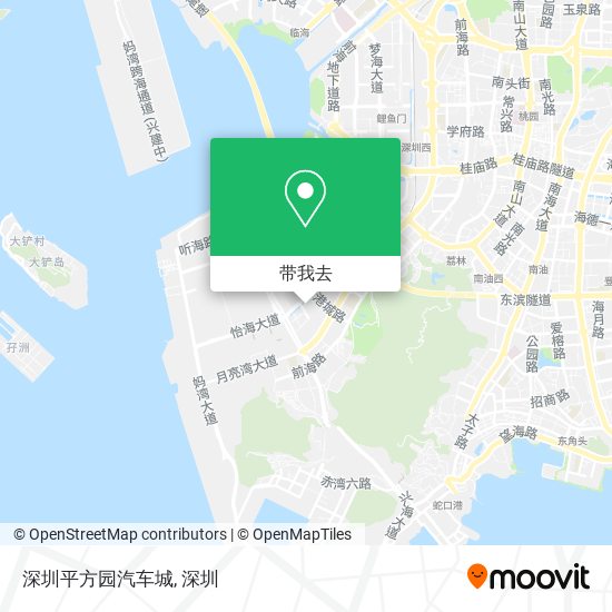 深圳平方园汽车城地图
