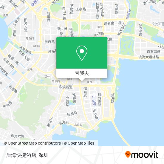 后海快捷酒店地图