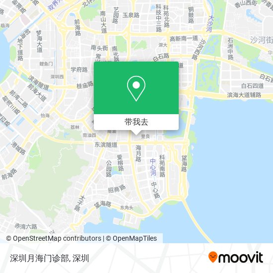 深圳月海门诊部地图