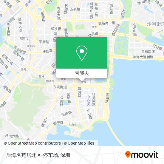 后海名苑居北区-停车场地图