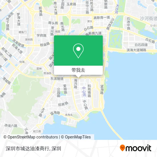 深圳市城达油漆商行地图