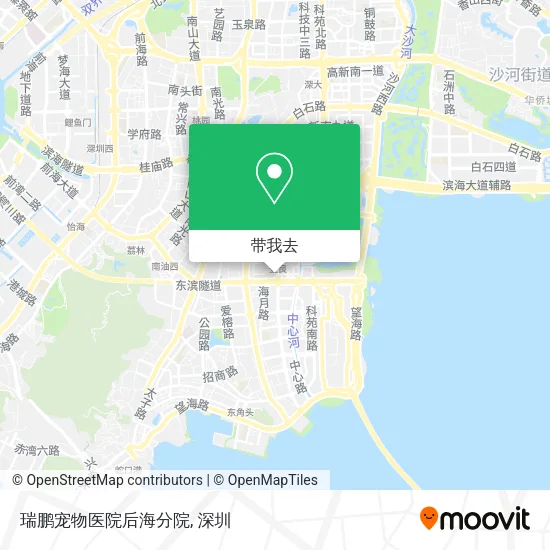 瑞鹏宠物医院后海分院地图