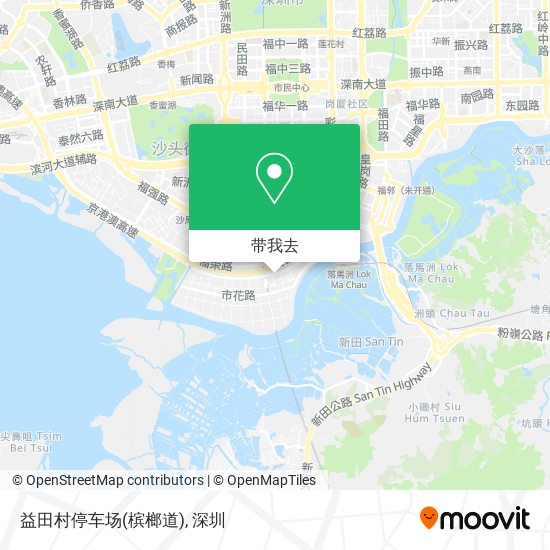 益田村停车场(槟榔道)地图