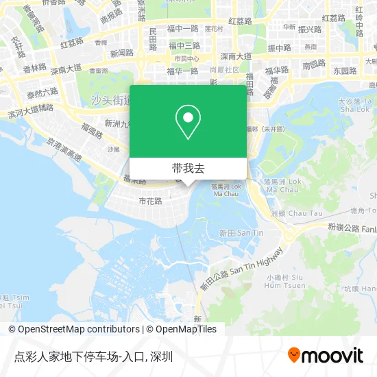 点彩人家地下停车场-入口地图