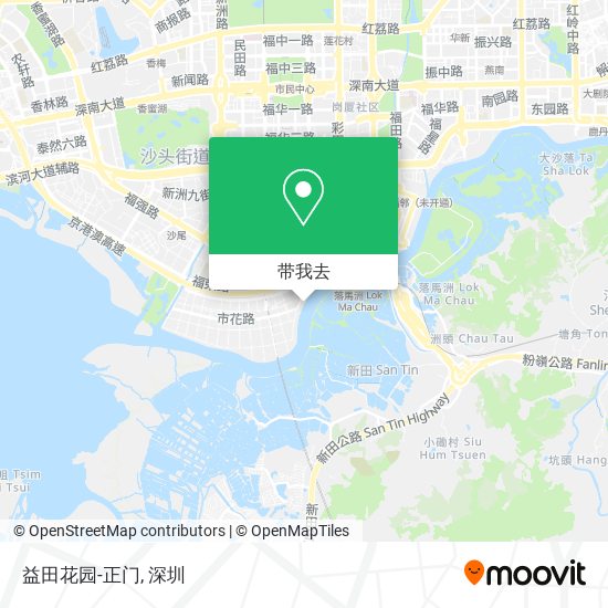 益田花园-正门地图