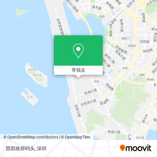 西部政府码头地图