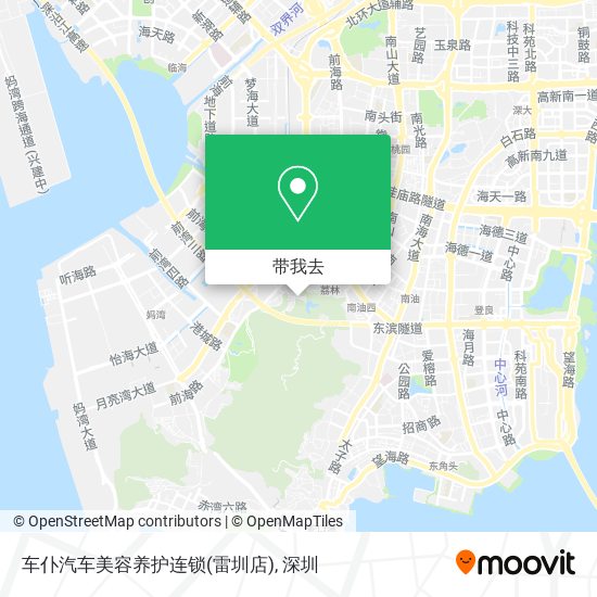 车仆汽车美容养护连锁(雷圳店)地图