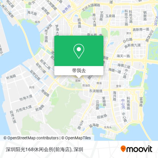 深圳阳光168休闲会所(前海店)地图