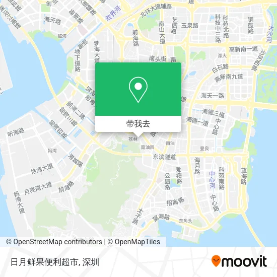 日月鲜果便利超市地图