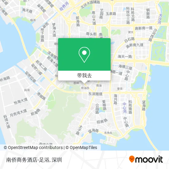 南侨商务酒店-足浴地图