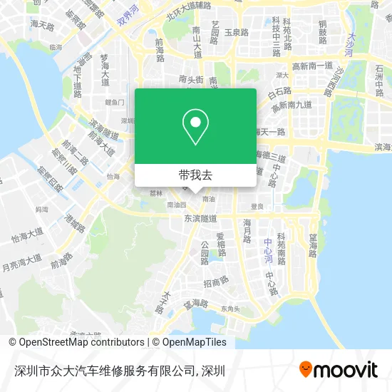 深圳市众大汽车维修服务有限公司地图
