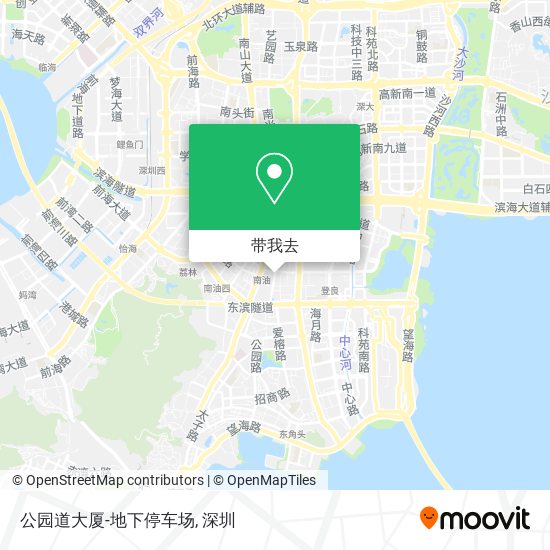 公园道大厦-地下停车场地图