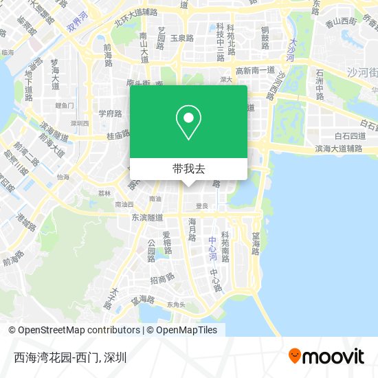 西海湾花园-西门地图