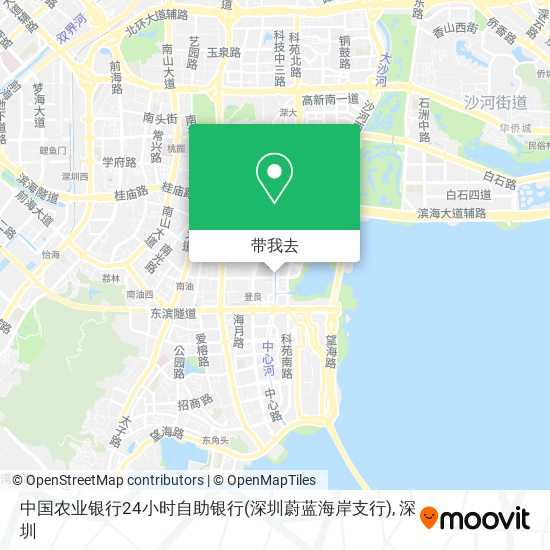 中国农业银行24小时自助银行(深圳蔚蓝海岸支行)地图