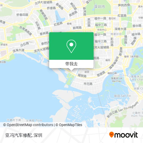 亚冯汽车修配地图