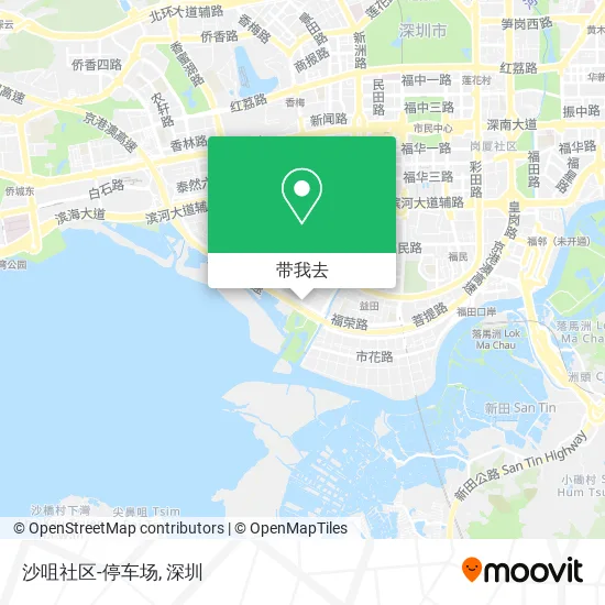 沙咀社区-停车场地图